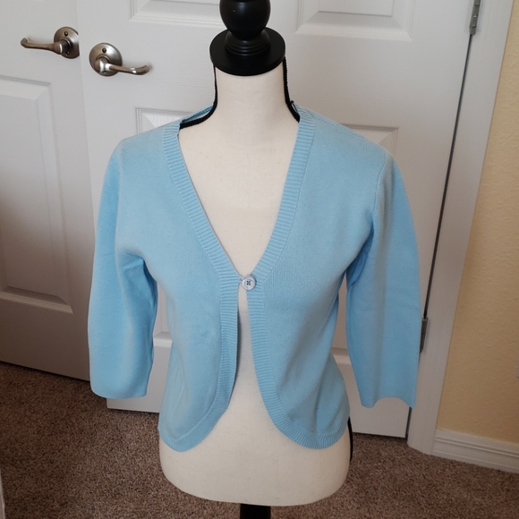 baby blue shrug